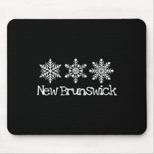 Tapis De Souris Nouveau-Brunswick Canada Ski d'hiver Ski Skier Sno