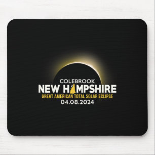 Tapis De Souris Nouveau Hampshire Nh Éclipse Solaire Totale 2024