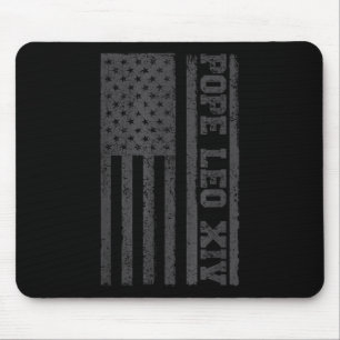 Tapis De Souris Nouveau pape 2025 Américain Drapeau Catholique Pap