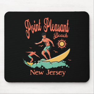 Tapis De Souris Nouveau surfeur du New Jersey Point Pleasant Beach