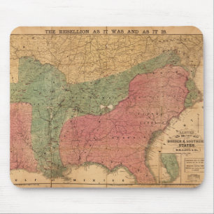 Tapis De Souris Nouveaux frontière et états sudiste militaires de