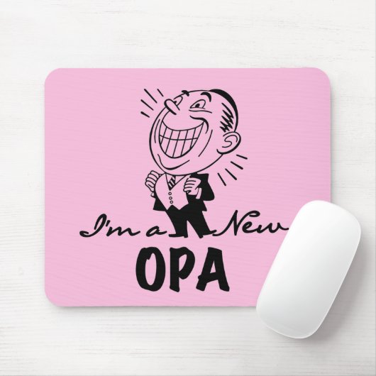 Tapis De Souris Nouveaux T-shirts et cadeaux de sourire d'Opa (Avec souris)
