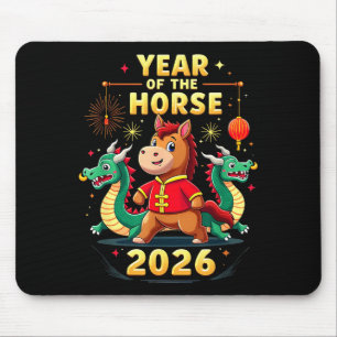 Tapis De Souris Nouvel An chinois 2026 Année du Cheval 