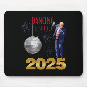 Tapis De Souris Nouvel An Trump Dancing 2025 Mega Drôle de fête