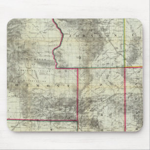 Tapis De Souris Nouvelle carte de Holt, Wyoming