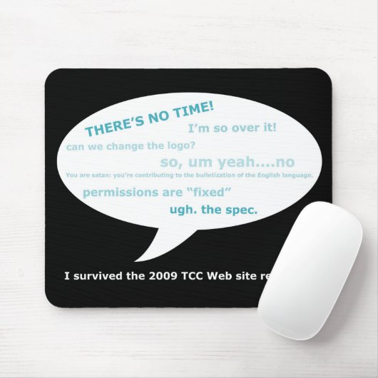 Tapis De Souris Nouvelle conception Mousepad de Web de TCC (Avec souris)