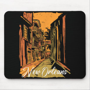 Tapis De Souris Nouvelle-Orléans Bourbon Street Souvenir Quartier