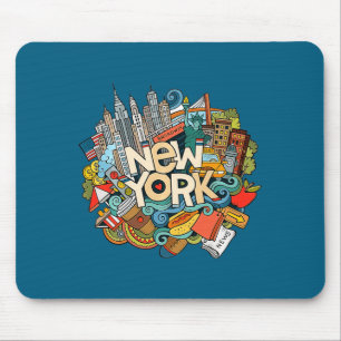 Tapis De Souris Nouvelle ville de York Nyc Icône Toit Big Cadeau S