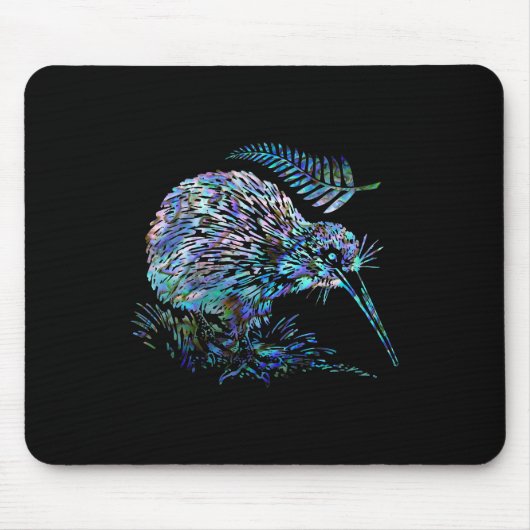 TAPIS DE SOURIS NOUVELLE-ZÉLANDE KIWI PAUA (Devant)