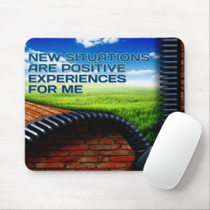 Tapis De Souris "Nouvelles situations" Motivation Affirmation