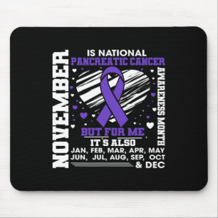 Tapis De Souris Novembre Est Nationale Pancréatique Cancer Sensibi
