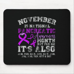 Tapis De Souris Novembre National Pancreatic Cancer Awareness R