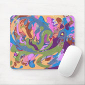 Tapis De Souris "Noyer" l'art Abstrait (Avec souris)