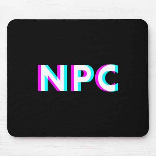 Tapis De Souris Npc Meme - Non Player Character 2  (Devant)