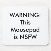 Tapis De Souris NSFW Mousepad (Devant)