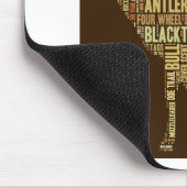 Tapis De Souris Nuage de mot de chasse (Coin)