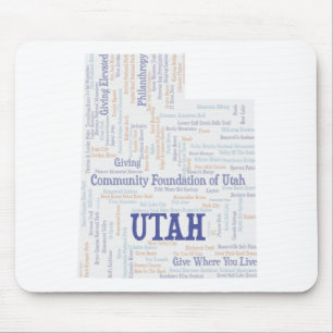 Tapis De Souris Nuage de mots Customisé UTAH