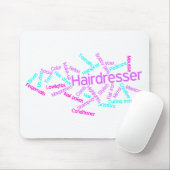 Tapis De Souris Nuage Mousepad de mot de coiffeur (Avec souris)