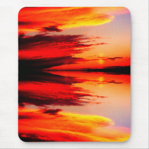 Tapis De Souris Nuages au coucher du soleil