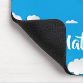 Tapis De Souris Nuages blancs sur bleu (Coin)