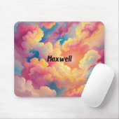 Tapis De Souris Nuages colorés Abstraits (Avec souris)