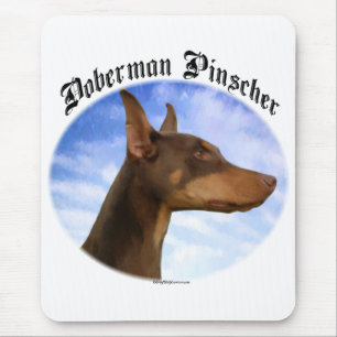 Tapis De Souris Nuages Doberman Pinscher
