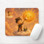 Tapis de souris Nuages Dorés (Avec souris)