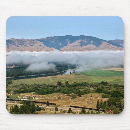 Tapis De Souris Nuages sur la rivière Flathead (Devant)