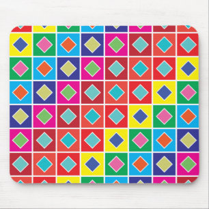 Tapis De Souris nuances de couleur carré diamant