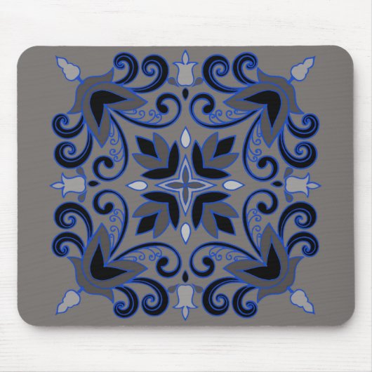 Tapis De Souris Nuances de Gris (Devant)