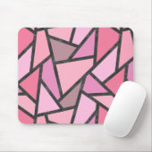 Tapis De Souris Nuances de motif en vitrail de corail (Avec souris)