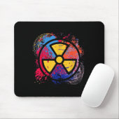 Tapis De Souris Nuclear Medicine Radiation Symbol Colorful Radiolo (Avec souris)