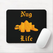 Tapis De Souris Nug Life Dinosaur Chicken Nugget Funny Retro  (Avec souris)