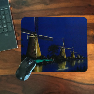 Tapis De Souris Nuit à Kinderdijk