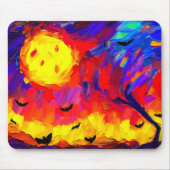 Tapis De Souris Nuit Abstraite d'Halloween moderne (Devant)