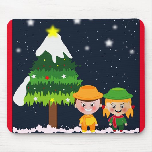 TAPIS DE SOURIS NUIT DE NOËL (Devant)