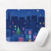 Tapis De Souris Nuit de Noël (Avec souris)