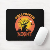 Tapis De Souris Nuit d'Halloween (Avec souris)