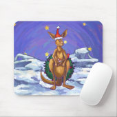 Tapis De Souris Nuit étoilée de Noël Kangaroo (Avec souris)