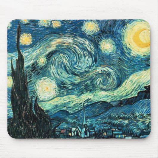 Tapis De Souris Nuit étoilée étoilée (Devant)