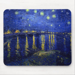 Tapis De Souris Nuit étoilée le Rhône par Van Gogh