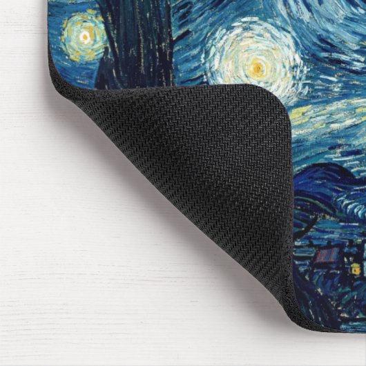 Tapis De Souris Nuit étoilée par Vincent van Gogh (Coin)