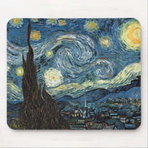 Tapis De Souris Nuit étoilée par Vincent van Gogh