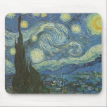 Tapis De Souris Nuit étoilée par Vincent Van Gogh<br><div class="desc">Le Night de Vincent Van Gogh. 1889 Oil on Canvas. Musée d'art moderne de New York</div>