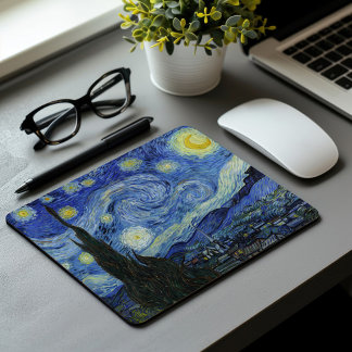 Tapis De Souris Nuit étoilée | Vincent Van Gogh