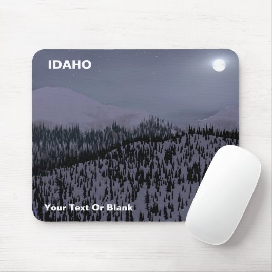 Tapis De Souris Nuit froide dans l'Idaho (Avec souris)