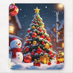 Tapis De Souris "Nuits de neige scintillantes"