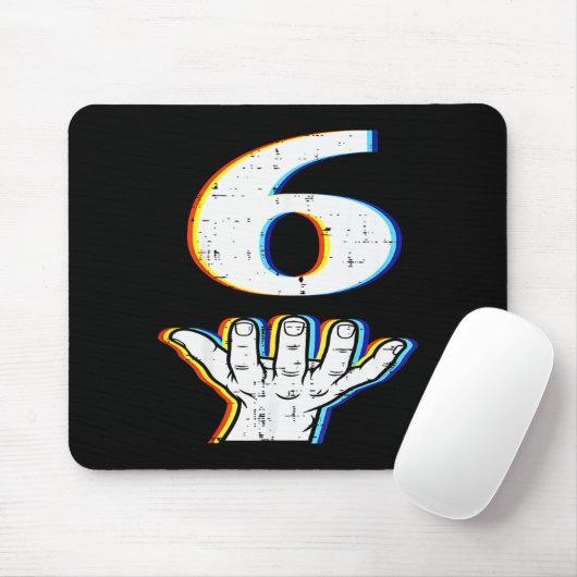 Tapis De Souris Number 6 Matching 67 Meme Halloween Costume Men Wo (Avec souris)