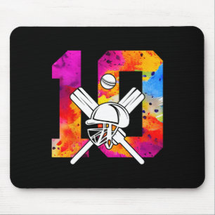 Tapis De Souris Numéro 10 Ans Cricket 10e Anniversaire 1