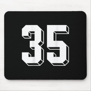 Tapis De Souris Numéro 35 Byckside - Maillot d'équipe rétro des an